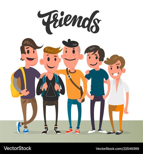 school friends cartoon images|Cartoon School Friends royalty.